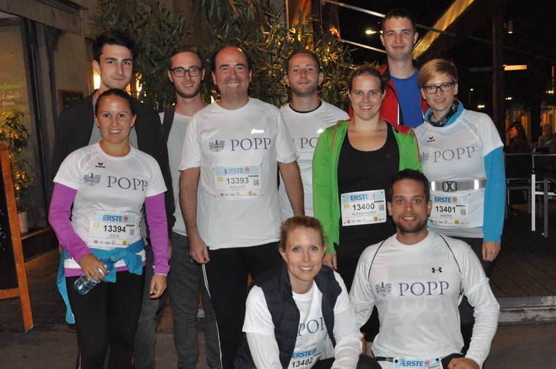 Team POPP beim Vienna Night Run 2016