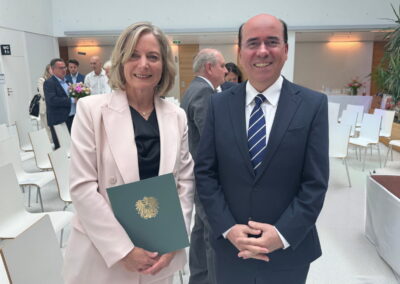 Präsident Roland Popp bei der Amtseinführung von Präsidentin Birgit Eisenmagen am Landesgericht Korneuburg